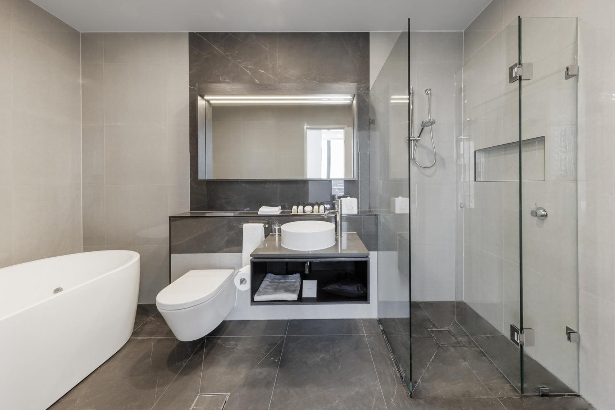 Meriton Suites Melbourne Ngoại thất bức ảnh Bathroom